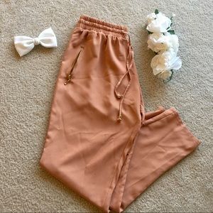 Mauve Dressy Joggers / Slacks Size Medium W/ Tags